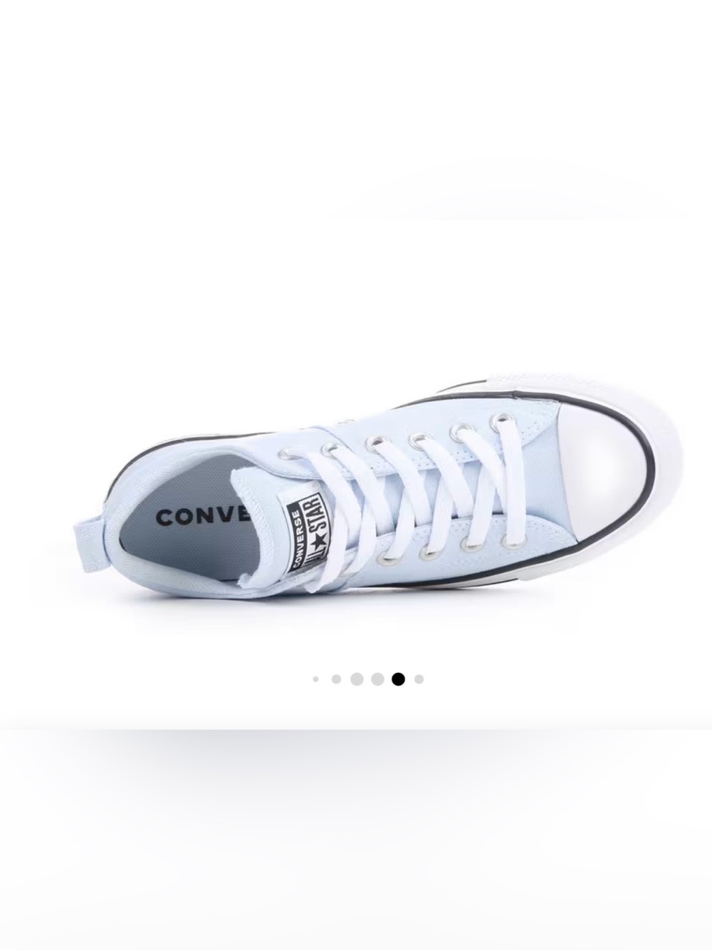 Converse Women’s (Unisex) Low Top Canvas Sneakers in color Blue Supermoon. - Picture 4 of 10